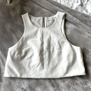 White crop top